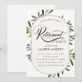 Invitation à une fête de retraite (Devant / Derrière)