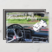 Invitation à une fête de retraite classique (Devant / Derrière)