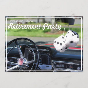 Invitation à une fête de retraite classique