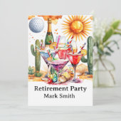 Invitation à une fête de retraite de golf en Arizo (Debout devant)