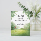 Invitation à une fête de retraite de golf sur vert (Debout devant)