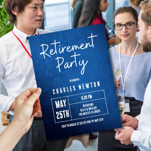 Invitation à une fête de retraite moderne   Dégrad