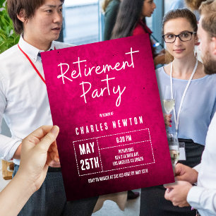 Invitation à une fête de retraite moderne   Dégrad