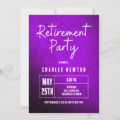 Invitation à une fête de retraite moderne | Dégrad (Devant)