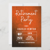 Invitation à une fête de retraite moderne | Dégrad (Devant)