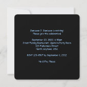 Invitation à une fête de retraite, Pêcheur et Fils (Dos)