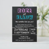 Invitation à une fête de révélation de genre (Debout devant)