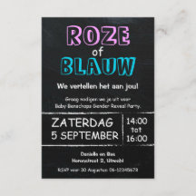 Invitation à une fête de révélation de genre