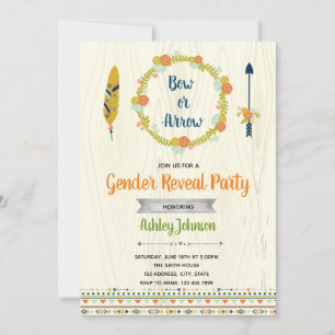 Invitation à une fête de révélation du sexe