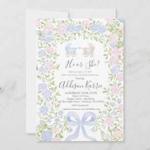 Invitation à une fête de révélation du sexe du béb