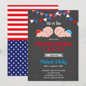 Invitation à une fête de révélation du sexe le 4 j (Devant / Derrière)