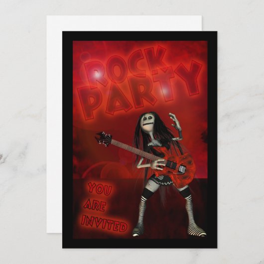 Invitation À Une Fête De Rock (Devant / Derrière)