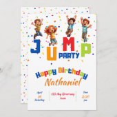 Invitation à une fête de saut, invitation à une fê (Devant / Derrière)