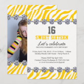 Invitation à une fête de seize ans (Devant / Derrière)