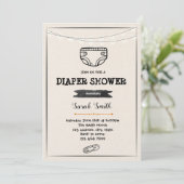 Invitation à une fête de shower de couches (Debout devant)