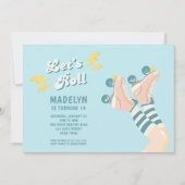 Invitation à une fête de skate rétro (Devant)