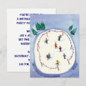 INVITATION À UNE FÊTE DE SKATIN POUR ENFANTS ~ ANN (Devant / Derrière)