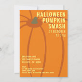Invitation à une fête de Smash de citrouille d'Hal (Devant)