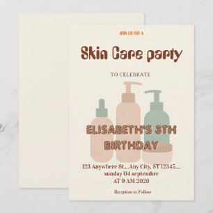 Invitation à une fête de soins personnels pour la