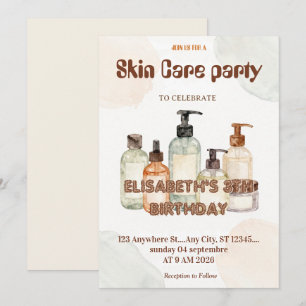 Invitation à une fête de soins personnels pour la
