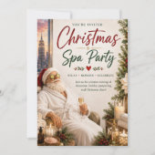 Invitation à une fête de spa de Noël avec le Père (Devant)