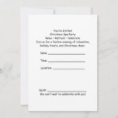 Invitation à une fête de spa de Noël avec le Père (Dos)
