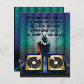 Invitation à une fête de surprise Bachelorette Bac (Devant / Derrière)