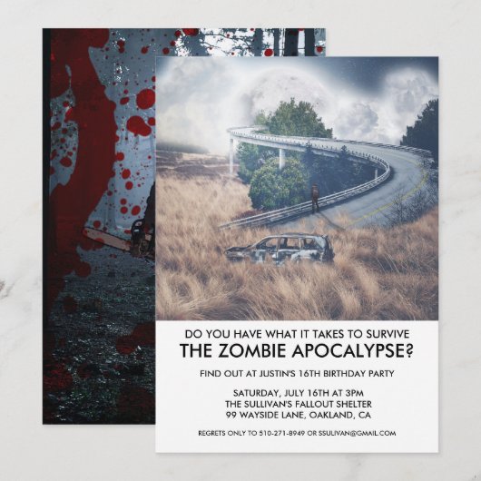 Invitation à une fête de survie à l'apocalypse des (Devant / Derrière)