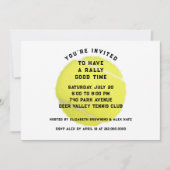 Invitation à une fête de tennis (Devant)