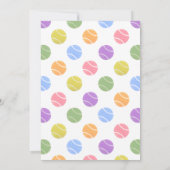 Invitation à une fête de tennis (Dos)