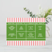 Invitation à une fête de tennis (Debout devant)