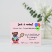 Invitation à une fête de tennis (Debout devant)