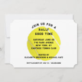 Invitation à une fête de tennis (Devant)