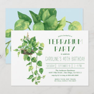 Invitation à une fête de terrarium