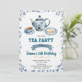 Invitation à une fête de thé dans le style chinois (Debout devant)