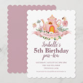 Invitation à une fête de thé des fées (Devant / Derrière)