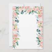 Invitation à une fête de thé florale dans le jardi (Dos)