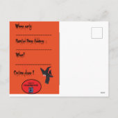 Invitation à une fête de trois sorcières Halloween (Dos)