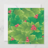 Invitation à une fête de vacances dans le cadre de (Dos)