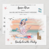 *~* Invitation à une fête de week-end plage pour l (Devant / Derrière)