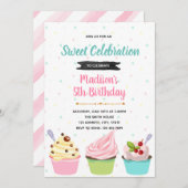 Invitation à une fête de yaourt glacé (Devant / Derrière)