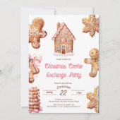 Invitation à une fête d'échange de biscuits de fêt (Devant)