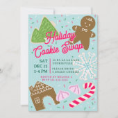 Invitation à une fête d'échange de biscuits de Noë (Devant)