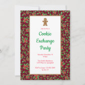 Invitation à une fête d'échange de biscuits de Noë (Devant)