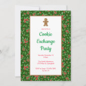 Invitation à une fête d'échange de biscuits de Noë (Devant)