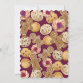 Invitation à une fête d'échange de biscuits de Noë (Dos)