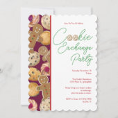 Invitation à une fête d'échange de biscuits de Noë (Devant)
