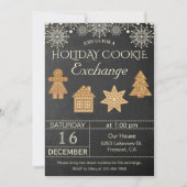 Invitation à une fête d'échange de biscuits de Noë (Devant)