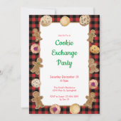 Invitation à une fête d'échange de biscuits de Noë (Devant)
