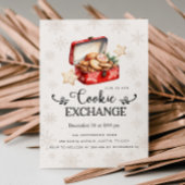 Invitation à une fête d'échange de biscuits, échan
